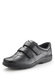Airflex™ Comfort Leather Riptape Strap Trainers
