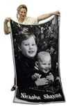 Custom Photo Blanket - Create the Perfect Black & White Photo Throw From Your Favorite Photo - 40" x 60" Blanket w/Image Knitted In