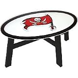Tampa Bay Buccaneers Wood Coffee Table With Glass Cover