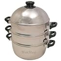 12 inch Stainless Steamer Set - Sold by: The Wok Shop
