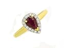 9ct Yellow gold Ruby and Diamond Ring