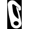 Valley forge Flag FC2 2-Count 2-1/2-Inch Nylon Flag Pole Snap Hooks