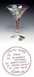 LOLITA Love My Martini PRETTY PAPER Holiday Glass New Gift