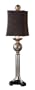 Buffet Lamp with Antiqued Cast Aluminum Accents