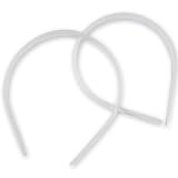Plastic Headband White Craft - 14mm 1/2 inch (12)
