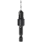 Timberline 608-112 Quick Release Countersink for #6 Wood Screw Size by 3/32-Inch Diameter by 3/8-Inch Countersink Diameter by 1/4-Inch Hex Shank, Carbide Tipped