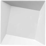 Party Essentials N61004 Hard Plastic Twist/Square Plates, 6.5", White (Pack of 120)