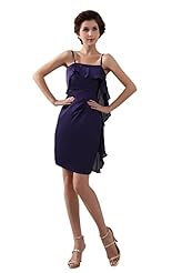 Off the Shoulder Spaghetti Strap Charmeuse/Chiffon/Satin/Taffeta Backless Evening Dress 