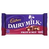 Cadburys Fruit & Nut Bar & a Half Chocolate Bar - 36 x 75gm