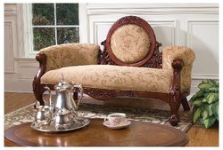 Victorian Cameo-Backed Settee