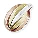 9ct 3 Tone Gold Russian Wedding Ring- 4mm
