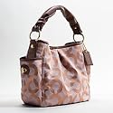 AUTHENTIC COACH PARKER OP ART SHOULDER BAG (Rosegold/Bronze)