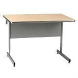 Config-u-raxx straight center desks Color: Maple, Size: Large (42" Wide)
