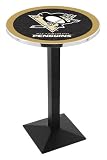 42" Pittsburgh Penguins Bar Height Pub Table - Square Base