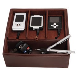Global FLCV-002 Charging Valet, Brown