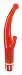 California Exotics Pleasure Zone Slim Dual G, Red