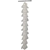 Household Essentials 20-Pocket Hanging Shoe File Organizer, Natural Canvas