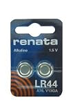 Renata Alkaline Battery TWIN PK LR44 1.5V SWISS MADE