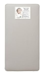 L A Baby Organic Cotton 2 in One Orthopedic Crib Mattress, White