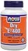 Vitamin E-400 Dry ( 250 Caps 400 IU ) NOW Foods
