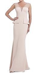 V-neck Acrylic/Polyester/Silk Mermaid Sleeveless Cocktail  Lace Evening Dress/Prom Dress/Wedding Party Dress  With Ruffles