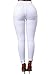 LOV ANNY Women's Solid Color Cotton Blend High Waist Jeggings Pants