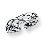 Sterling Silver Antiqued Toe Ring