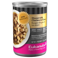Eukanuba Adult Cuts Dinner with Chicken in Gravy Canned Dog Food