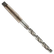 Cleveland 2440 Cobalt Steel Taper Shank Drill Bit, Gold Oxide Finish, Morse Taper Shank, 135 Degree Notch Point