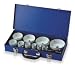 Westward 1VXK4 Hole Saw Kit, Bimetal, 3/4 To 4.5 In, 19 Pc