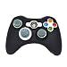 BLACK Silicone Case Skin Protector Cover for Xbox 360 Game Controller (Many Colors Available)