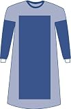 UPC 080196000466 product image for Medline 11200 Non Sterile Poly Reinforced SMS Gowns, Large, Blue (Case of 60) | upcitemdb.com