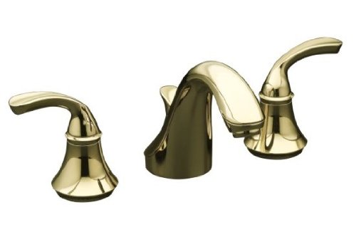 KOHLER Forte® Widespread Lavatory Faucet with Sculpted Lever Handles