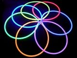 22" Premium Solid Color Glow Necklace - Variety Pack (Bulk Tube of 50)