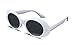 FEISEDY White Clout Goggles Kurt Cobain Sunglasses HypeBeast Oval Mod Style B2253