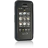 Samsung Instinct SPH-M800 High Quality Black Silicone Rubber Protective Case