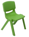 Stacking Chair - 11 Inch Green Plastic Stack Chair - YU-YCX-002-GREEN-GG