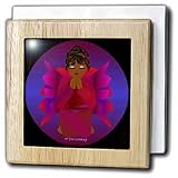 Yves Creations African-American Angels - African-American Angel Baby Girl Praying - Tile Napkin Holders