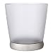 Wastebasket - Frosted/ Chrome