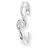 CZ set toe ring