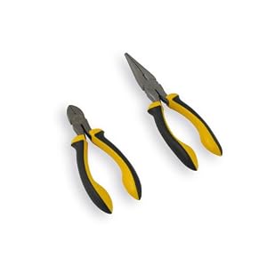 Olympia Tools 10-703 2Pc Pliers Set 6 Diagonal Cutting Pliers 8 Long Nose Pliers by Olympia Tools