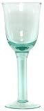 Egyptian Recycled Glass Medium Tulip Glass 8.75"H 8oz Set / 6