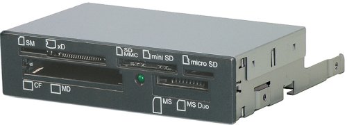 オウルテック 3.5インチベイ内蔵 カードリーダーライターブラック 5スロット BOX(取付ネジ付) FA506(B)/BOX
