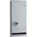 Bobrick 3706 ClassicSeries 304 Stainless Steel Recessed or Semi-Recessed 25c Single-Coin Operation Napkin/Tampon Vendor, Satin Finish, 13-7/8" Width x 27-7/8" Height