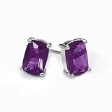 Fiorelli Silver Purple Crystal Earrings