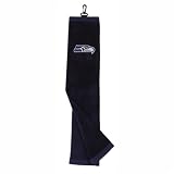 SEATTLE SEAHAWKS OFFICIAL EMBROIDERED GOLF TOWEL
