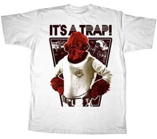  Star Wars Admiral Ackbar The Trap Mens T-shirt Tee