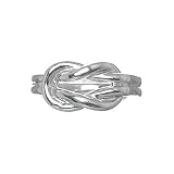 Sterling Silver Double Love Knot Ring