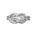 Sterling Silver Double Love Knot Ring