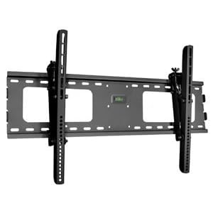 Tilt Adjustable LCD LED Plasma TV HDTV Ultra Slim Wall Mount (Black)